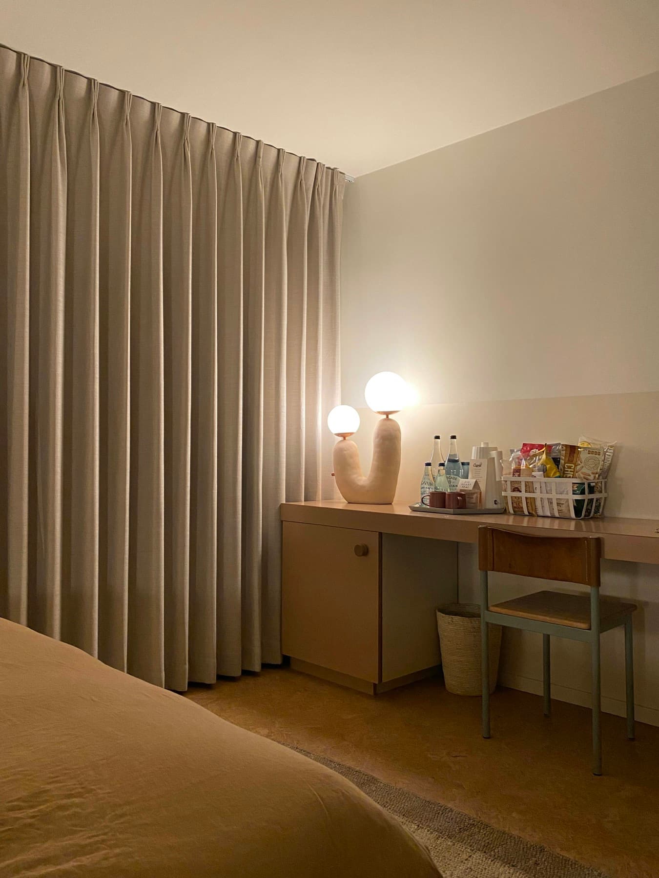 A bright bedroom prepared for the next guest or owner stay.